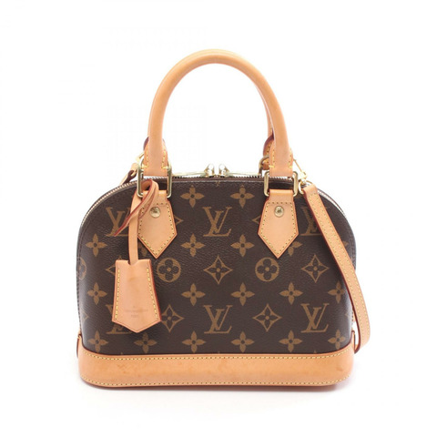 路易威登 Alma BB 斜背包 M53152 Monogram 皮革 棕色 二手 女士