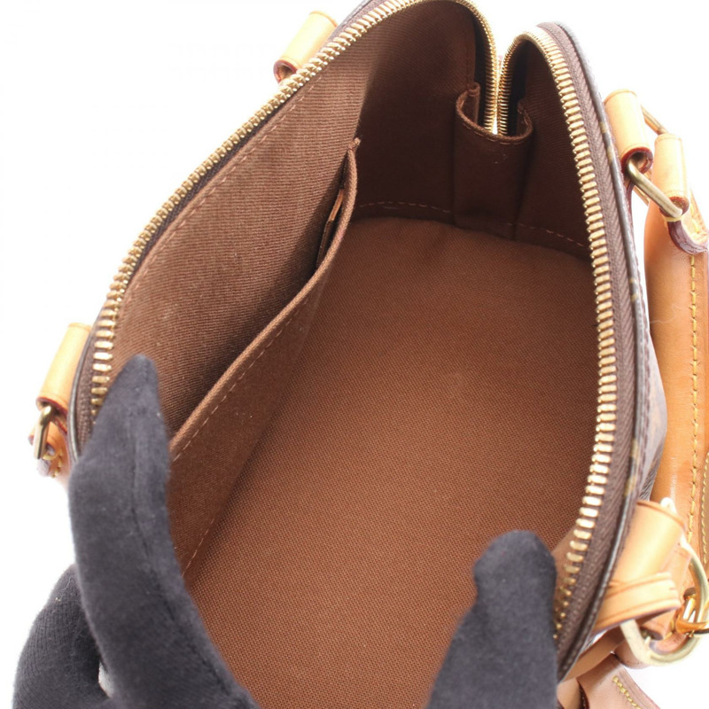 路易威登 Alma BB 斜背包 M53152 Monogram 皮革 棕色 二手 女士-2