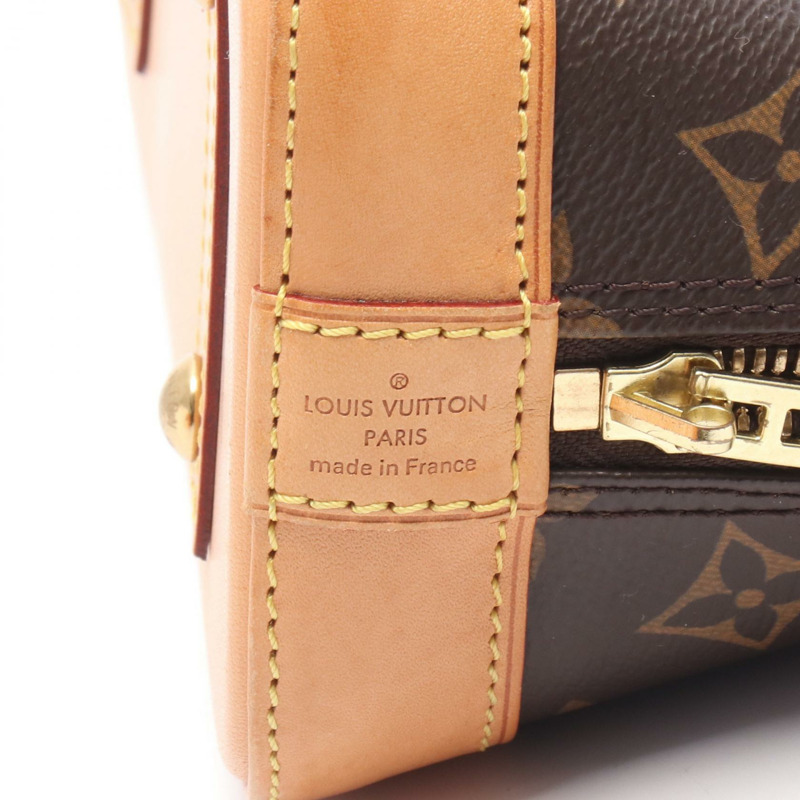 路易威登 Alma BB 斜背包 M53152 Monogram 皮革 棕色 二手 女士-3