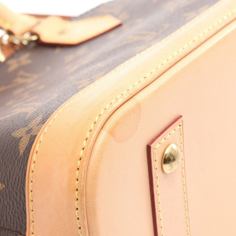 路易威登 Alma BB 斜背包 M53152 Monogram 皮革 棕色 二手 女士-8