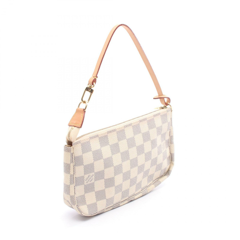 路易威登 Pochette Accessoires 手提包小包 N51986 Damier Azur 二手皮革-1