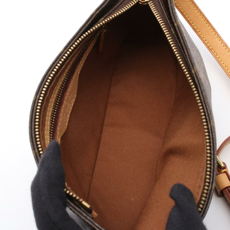 路易威登 Trotter 單肩斜背包 M51240 Monogram 皮革 棕色 二手-2