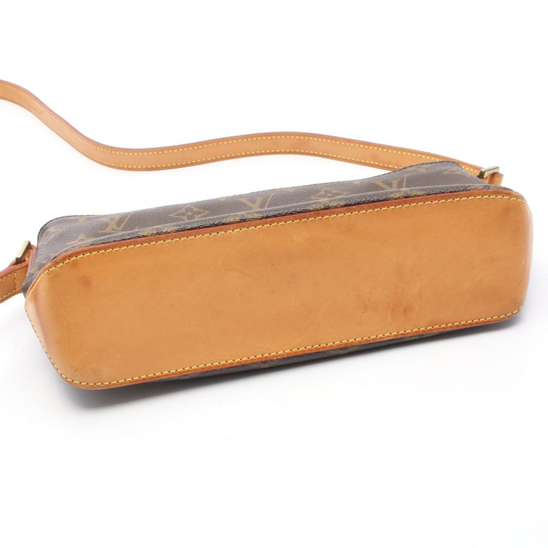 路易威登 Trotter 單肩斜背包 M51240 Monogram 皮革 棕色 二手-6