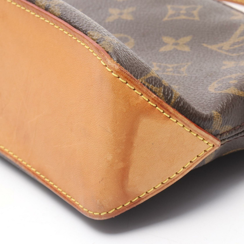 路易威登 Trotter 單肩斜背包 M51240 Monogram 皮革 棕色 二手-7