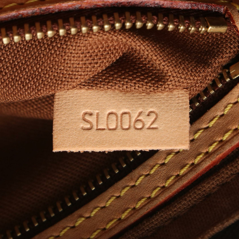 路易威登 Trotter 單肩斜背包 M51240 Monogram 皮革 棕色 二手-8