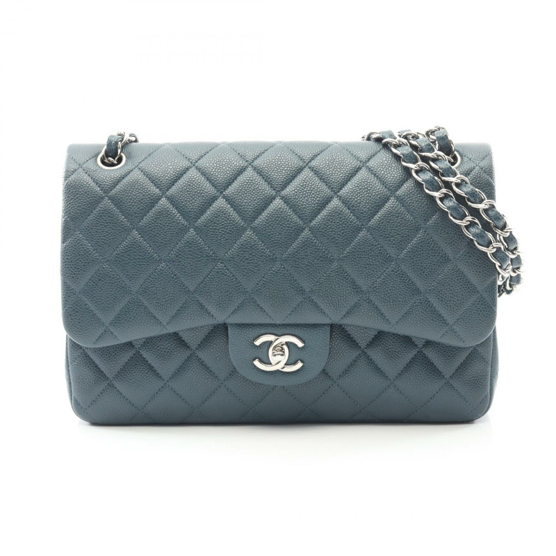 香奈兒 Deca Matelasse 30 經典大號 W 翻蓋單背包 A58600 皮革 二手-0