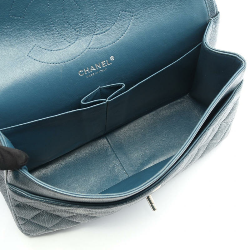 香奈兒 Deca Matelasse 30 經典大號 W 翻蓋單背包 A58600 皮革 二手-2