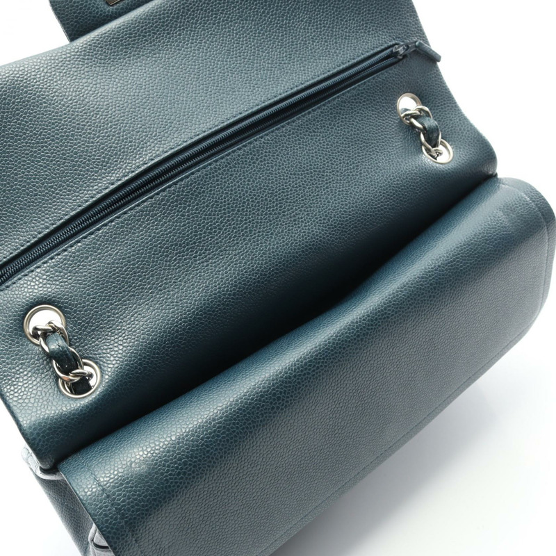 香奈兒 Deca Matelasse 30 經典大號 W 翻蓋單背包 A58600 皮革 二手-6