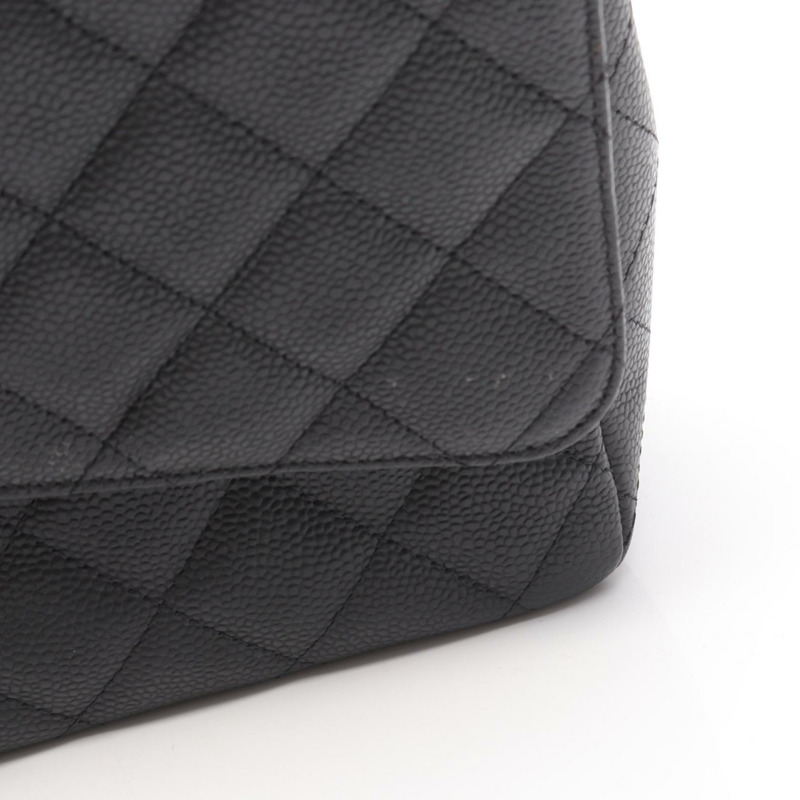 香奈兒 (CHANEL) Matelasse 34 經典 Maxi W 翻蓋鏈條單肩背包 A58601 皮革 GHW BK-11