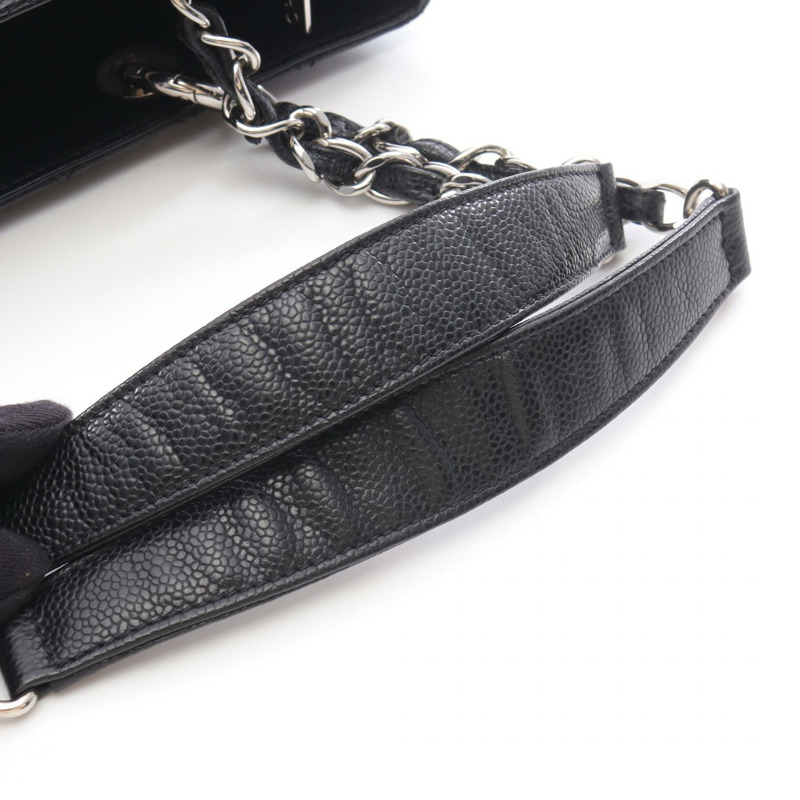香奈兒 (CHANEL) Matelasse Grand Shopping GST 手提鏈條單肩背包 A50995 黑色皮革-5