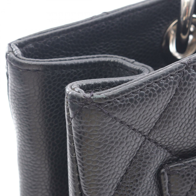 香奈兒 (CHANEL) Matelasse Grand Shopping GST 手提鏈條單肩背包 A50995 黑色皮革-8