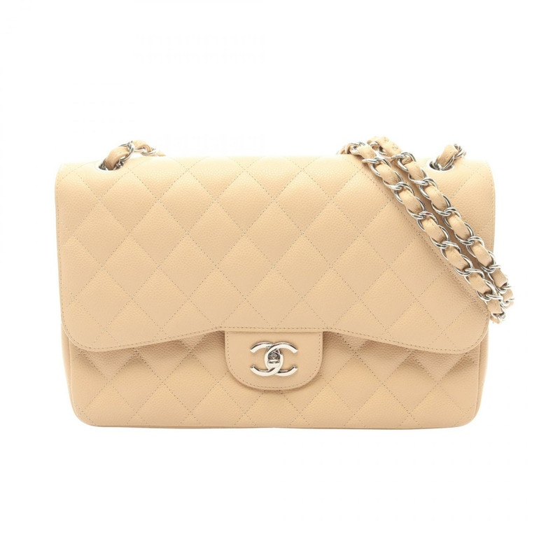 香奈兒 Jumbo Matelasse 30 經典大號 W 翻蓋鏈條單肩背包 A58600 皮革-0