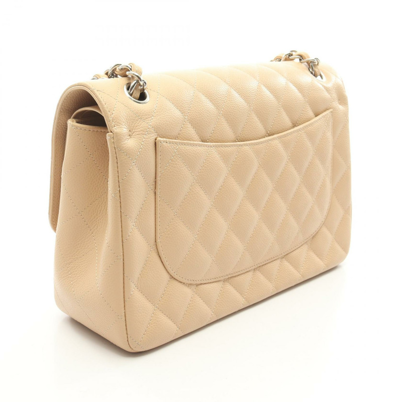 香奈兒 Jumbo Matelasse 30 經典大號 W 翻蓋鏈條單肩背包 A58600 皮革-1