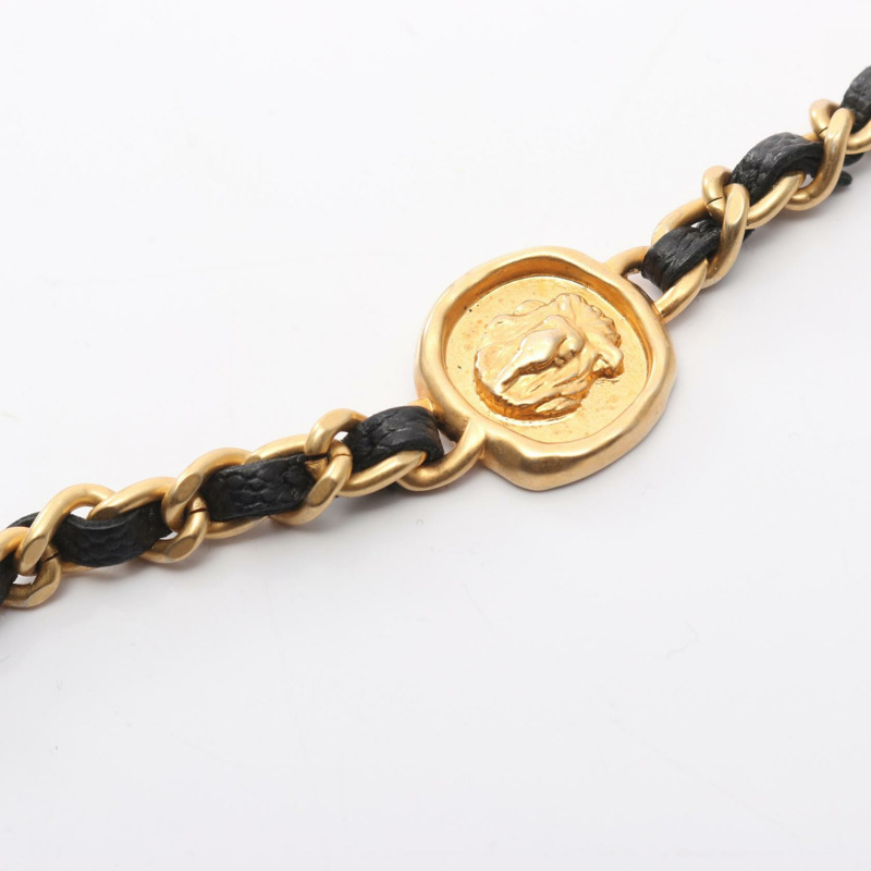 香奈兒 (CHANEL) Matelasse 經典鏈條斜挎包，小牛皮，黑色，二手，金色五金-10