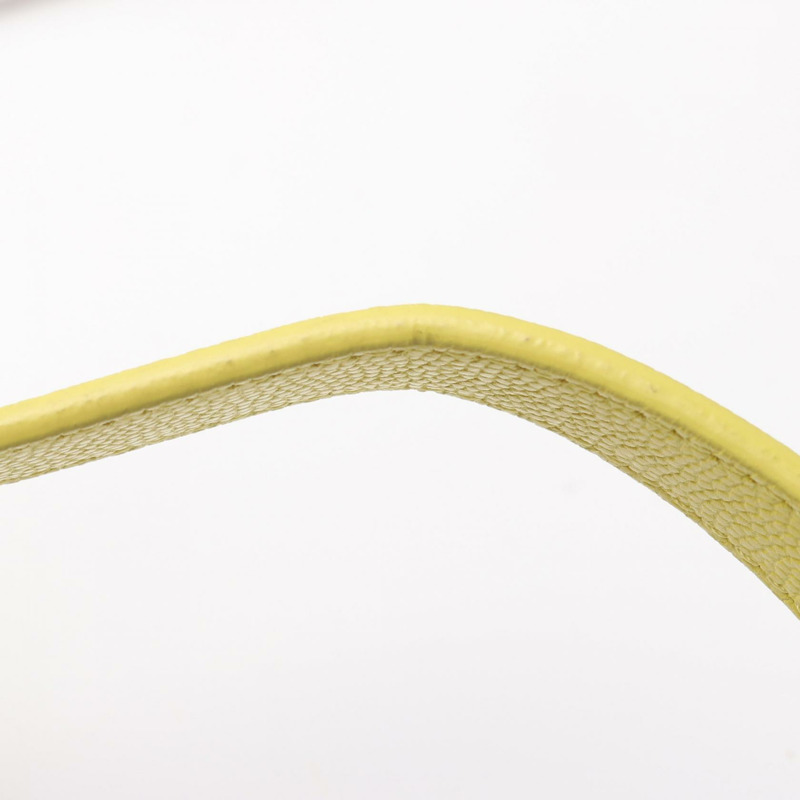 香奈兒 (CHANEL) 絎縫鏈條肩挎包 AS2302 粒面小牛皮 黃色-8