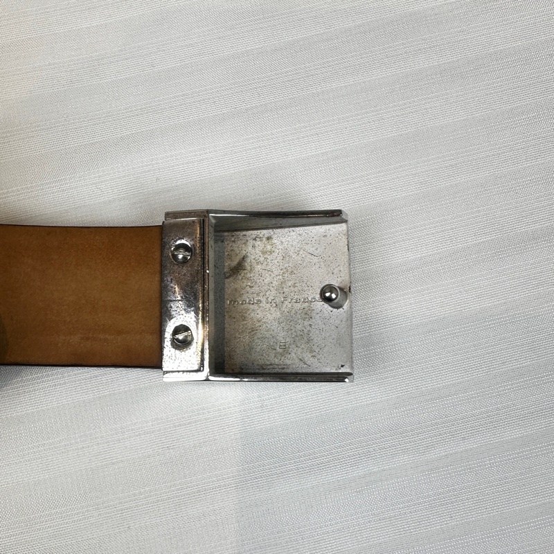 路易威登/ Louis Vuitton 金屬扣棋盤格紋腰帶棕色 長103x寬2.8cm-15