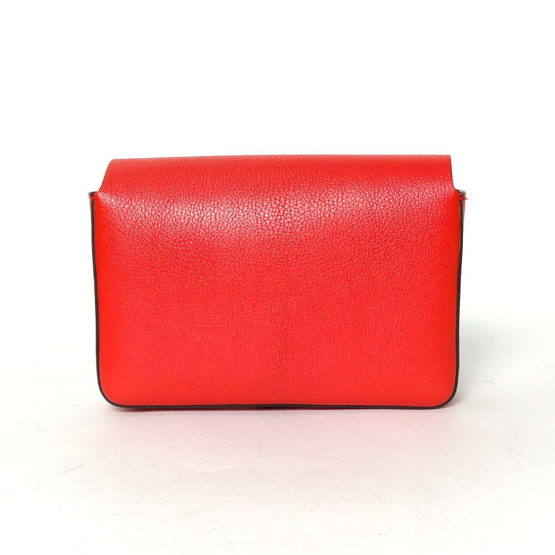 Burberry 紅色牛皮斜跨包開蓋相機包肩背包-2