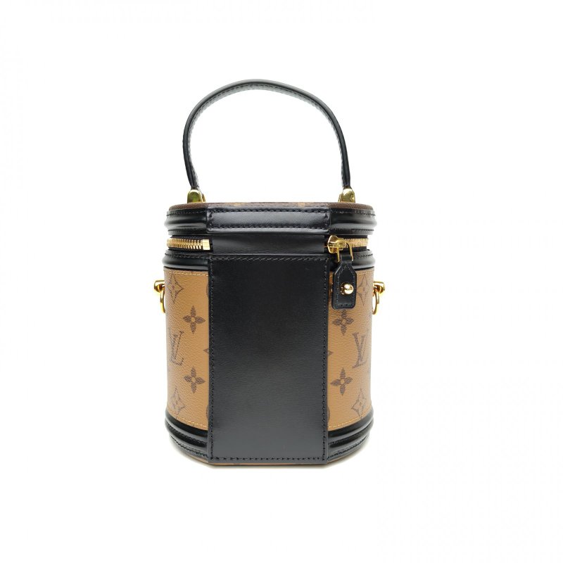 LOUIS VUITTON CANNES圓桶包拼色PVC晶片老花肩背包-2