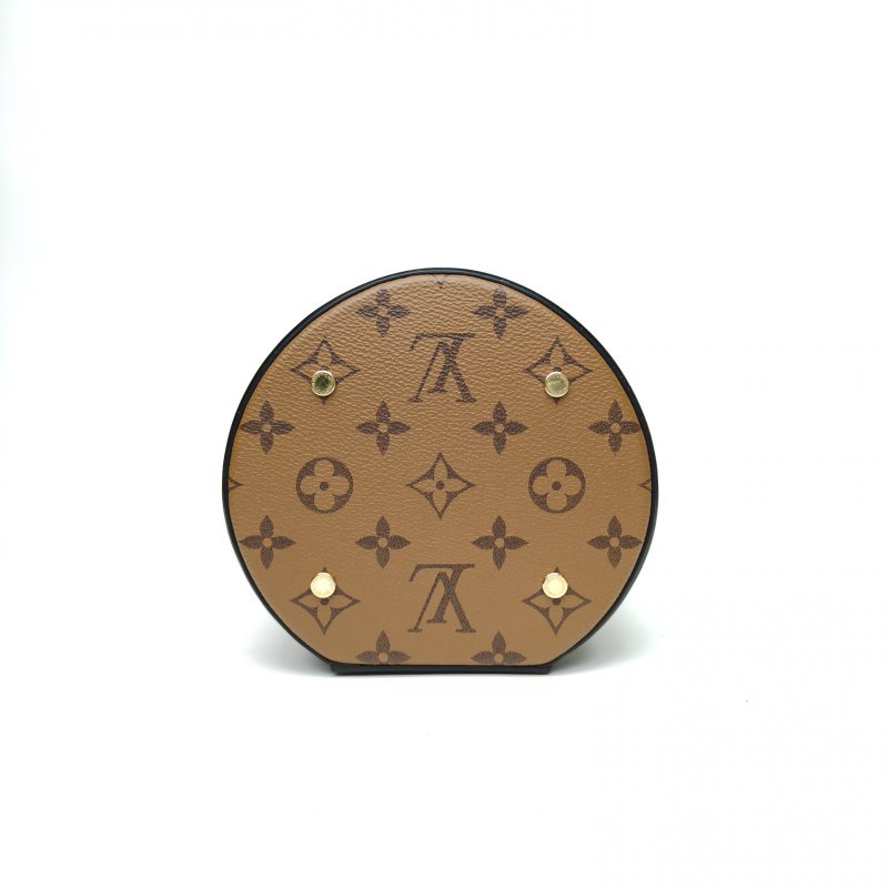 LOUIS VUITTON CANNES圓桶包拼色PVC晶片老花肩背包-4