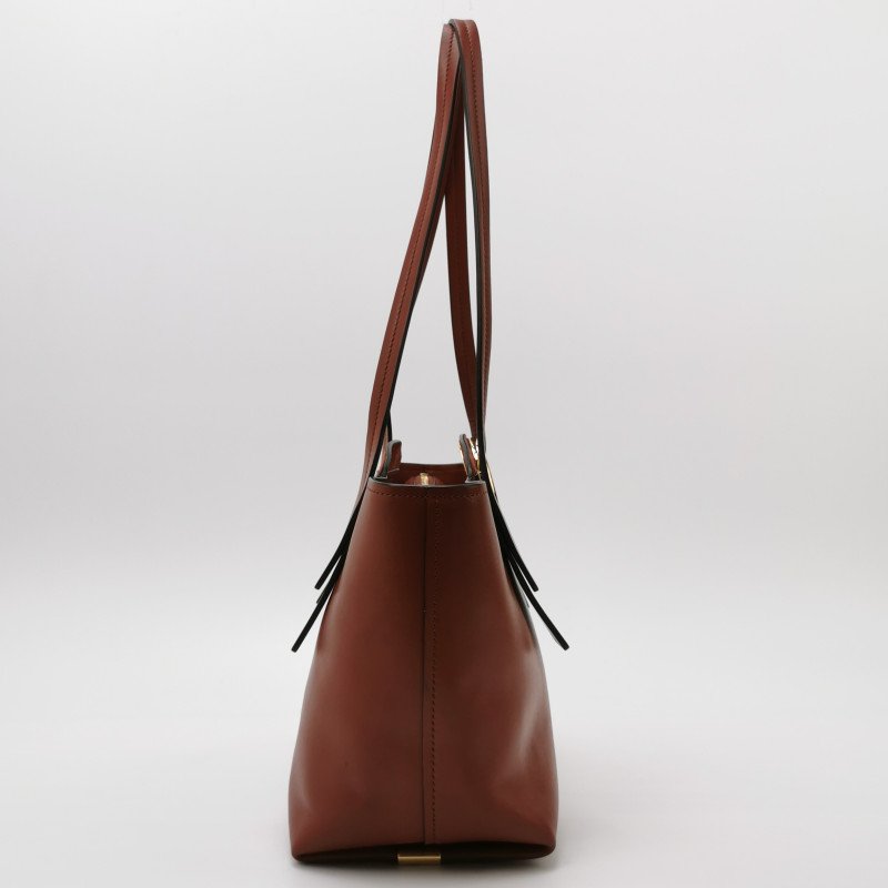 Chloe Chloe C牛皮純色字母C徽飾單肩包-3