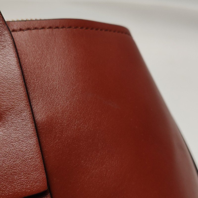 Chloe Chloe C牛皮純色字母C徽飾單肩包-17