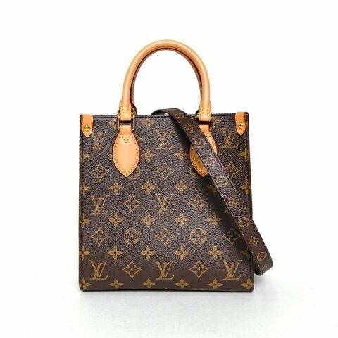 LOUIS VUITTON SACPLAT琴譜包BB21.5老花PVC晶片肩背包