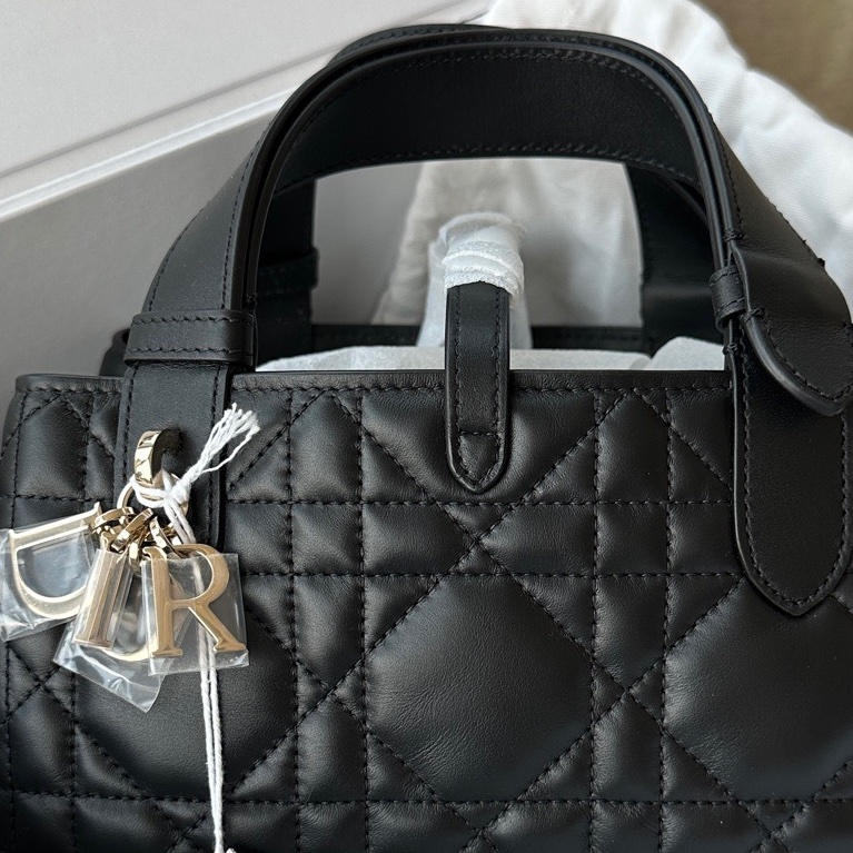 【配件：帶票大全套 💕】Dior Toujours 土著 橫版 小號 黑色手提包-2