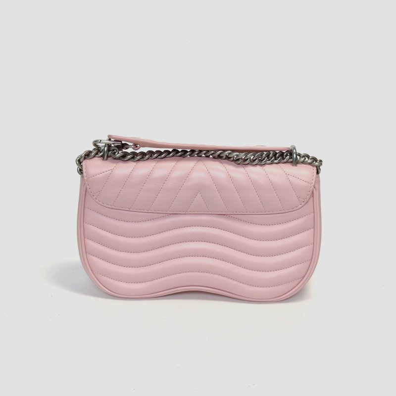 LOUIS VUITTON NewWave蜜臀包中號25粉色牛皮銀扣2019肩背包-2