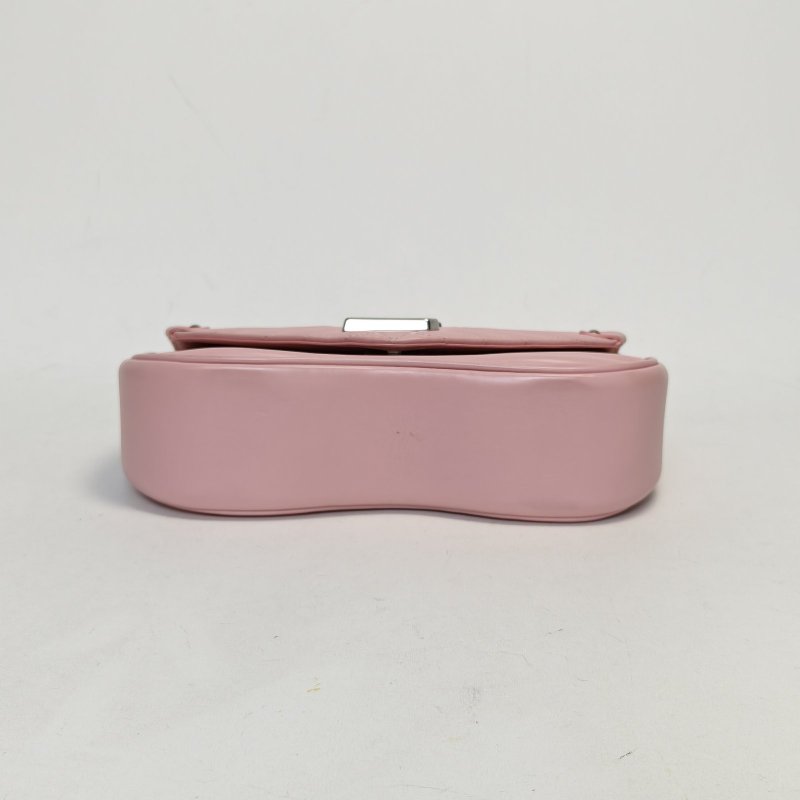 LOUIS VUITTON NewWave蜜臀包中號25粉色牛皮銀扣2019肩背包-4