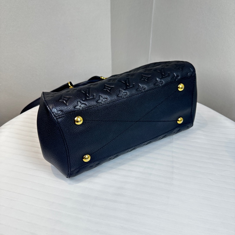 路易威登/Louis Vuitton Montaigne黑色壓紋蒙田包34x17x24cm-4