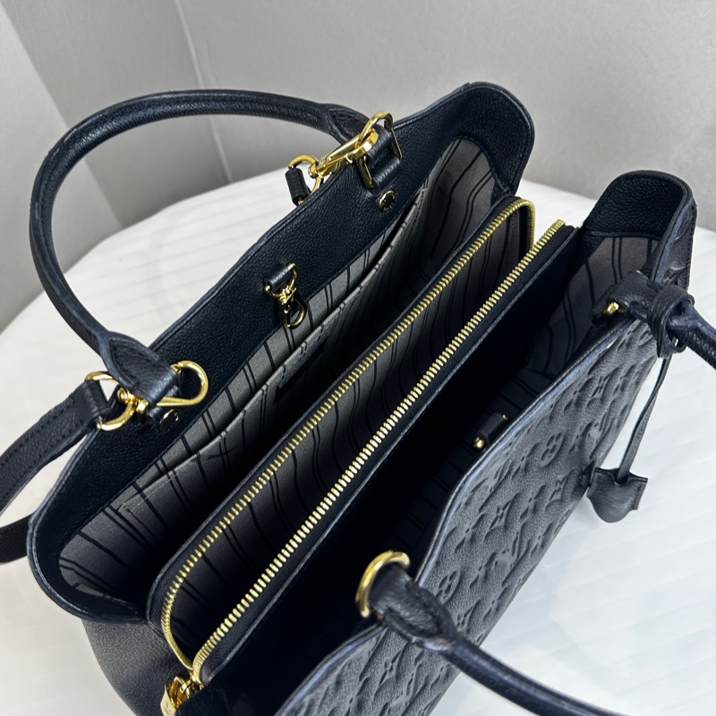 路易威登/Louis Vuitton Montaigne黑色壓紋蒙田包34x17x24cm-8