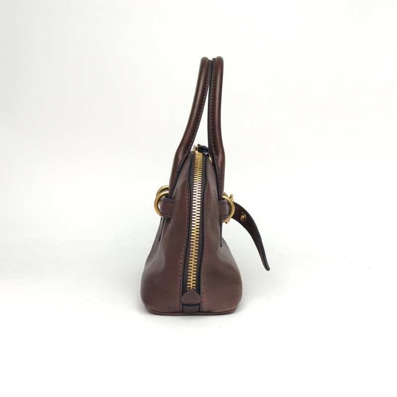 MIU MIU 石南木色羊皮AventureNappa手提包小號肩背包-3