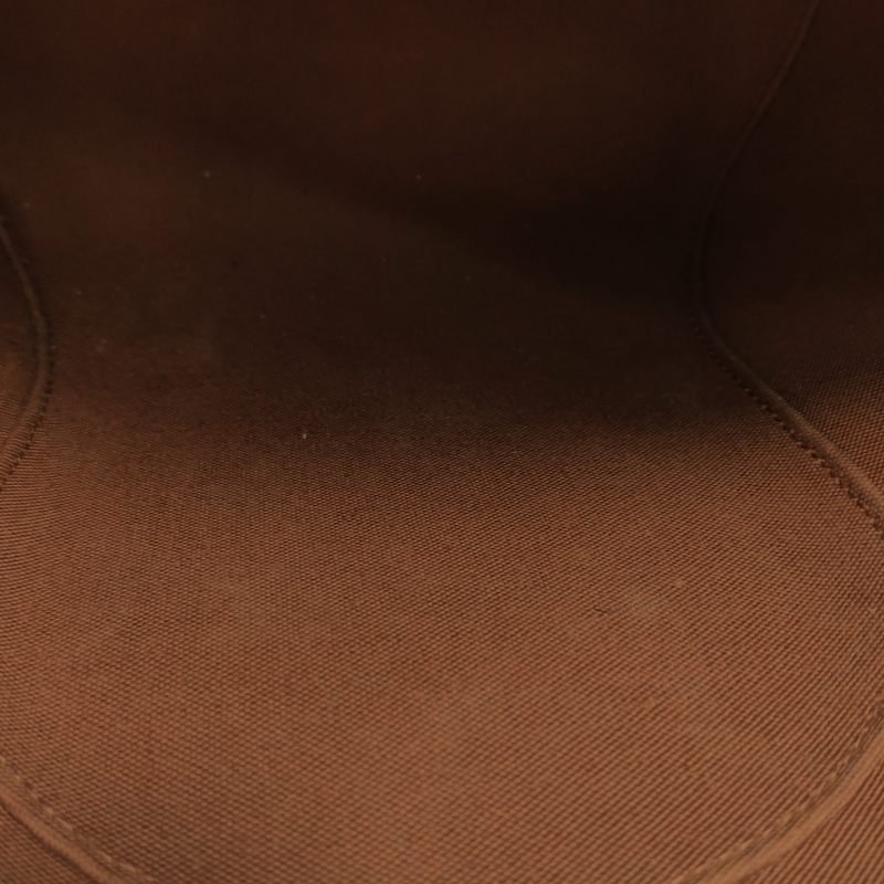 Louis Vuitton(LV)Ellipse河蚌包小號植鞣革Monogram印花弧線滾邊中古手提包-8