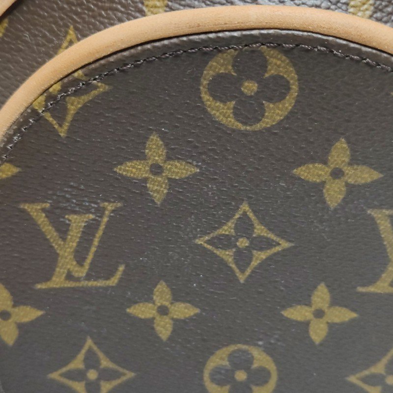 Louis Vuitton(LV)Ellipse河蚌包小號植鞣革Monogram印花弧線滾邊中古手提包-18
