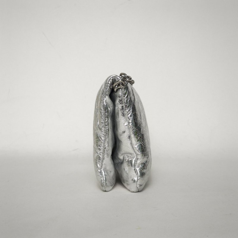 BALENCIAGA 銀色羊皮25春季新品MONACONANO手袋肩背包-1