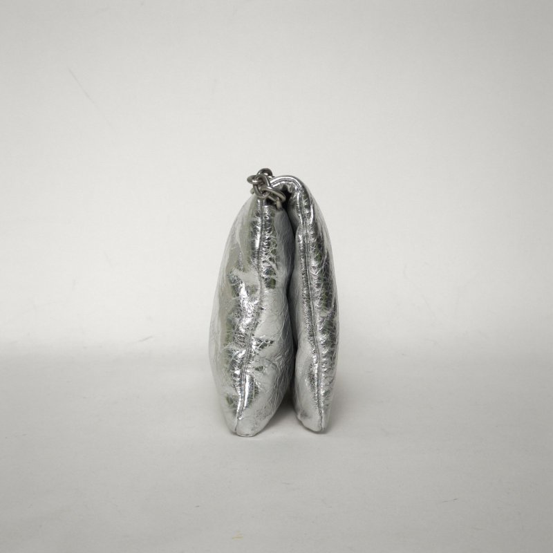 BALENCIAGA 銀色羊皮25春季新品MONACONANO手袋肩背包-3