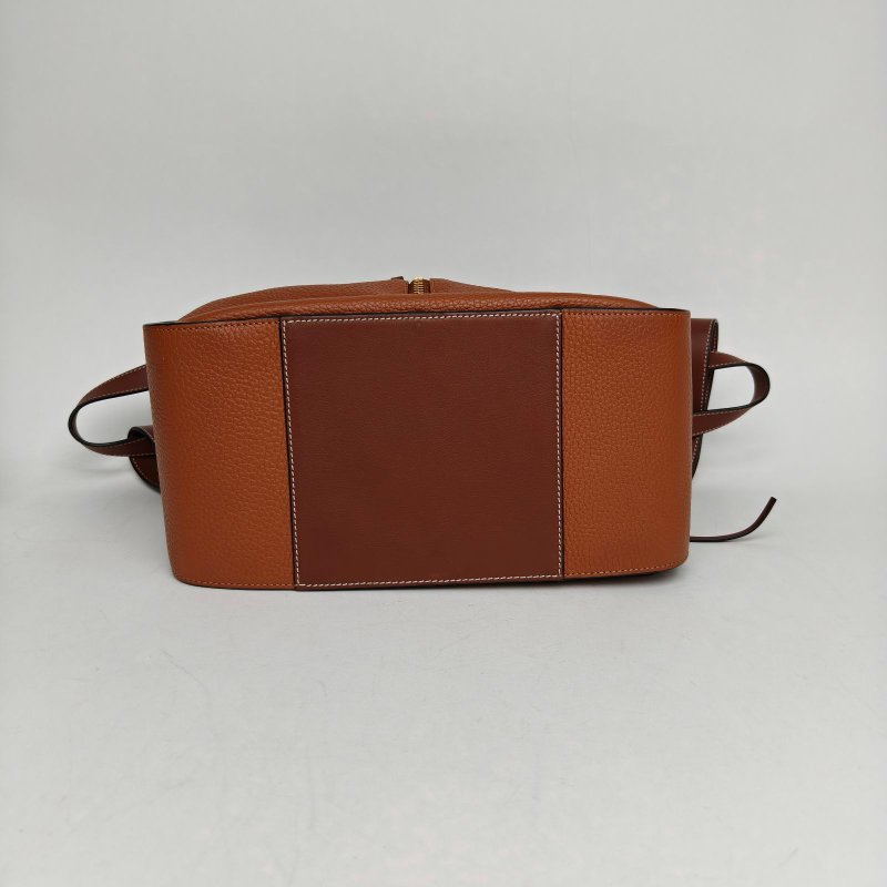 LOEWE Hammock吊床包小號拼色牛皮金扣肩背包-4