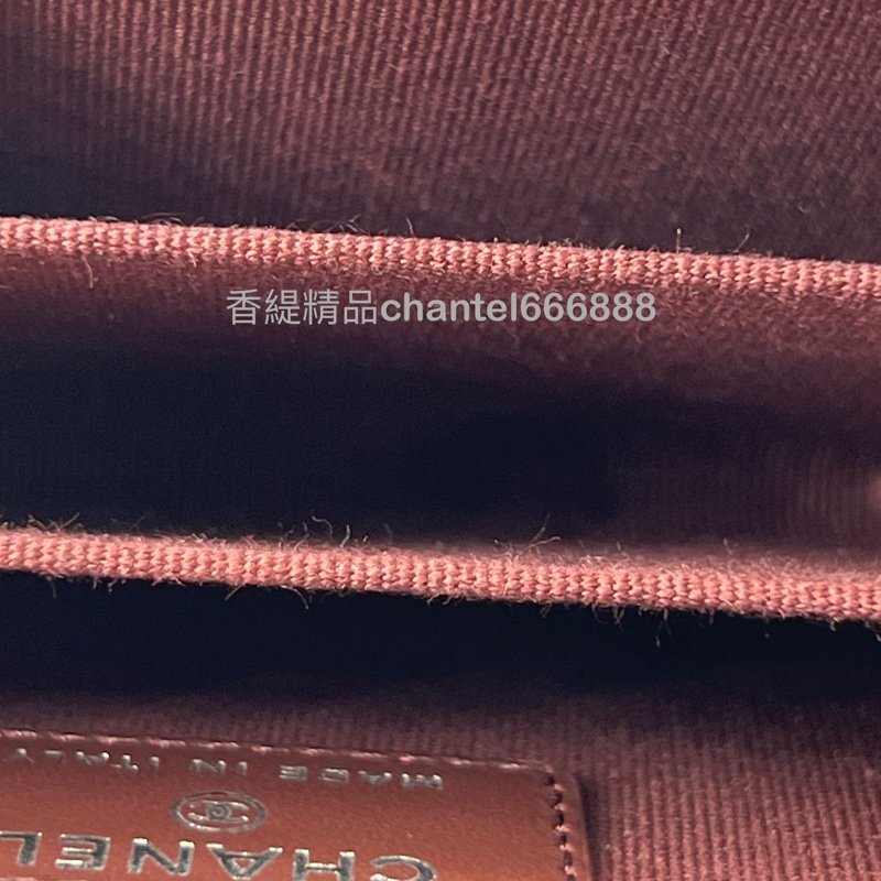 💗香緹國際精品💗 703 Chanel 荔枝黑銀拉鏈錢包 閒置未使用-4