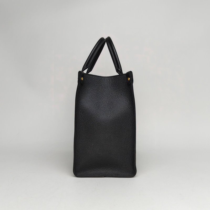 LOUIS VUITTON Onthego中號35黑白牛皮2020大Logo印花肩背包-1