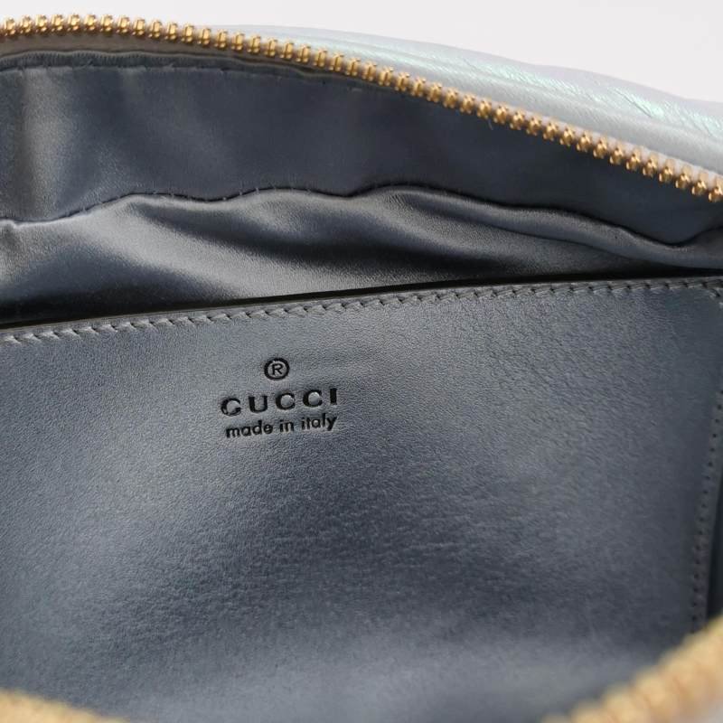 Gucci GG Marmont 小號羊皮V紋絎縫雙G標誌斜挎包-7