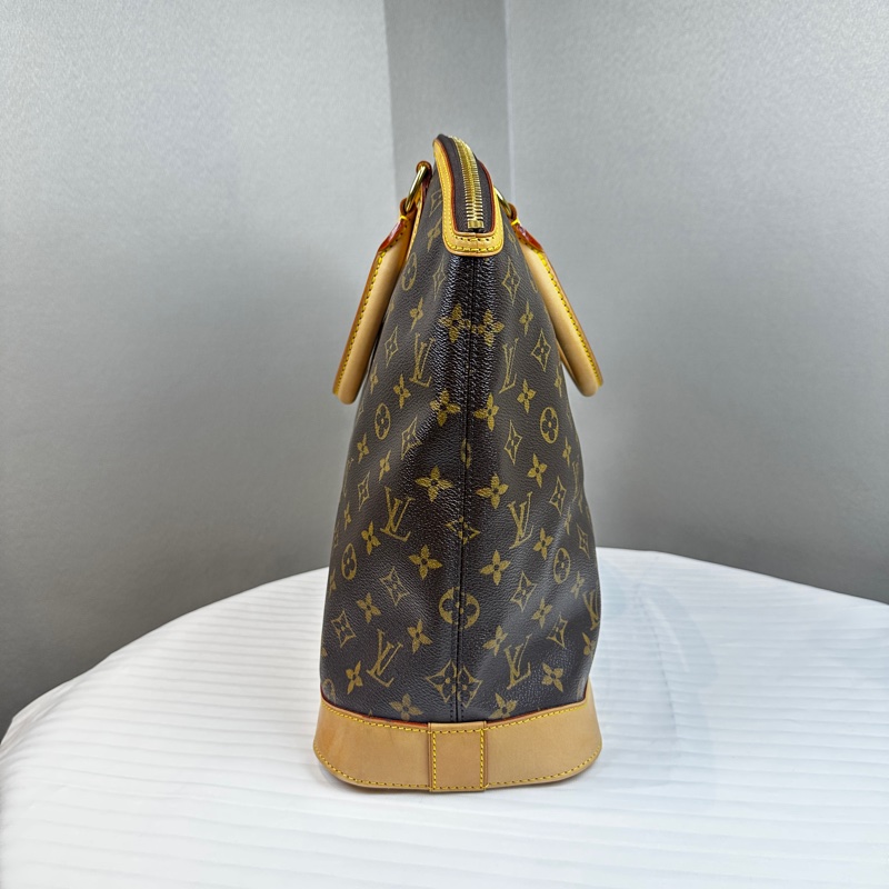 路易威登/Louis Vuitton lockit老花直式手提托特包31x16x37cm-2