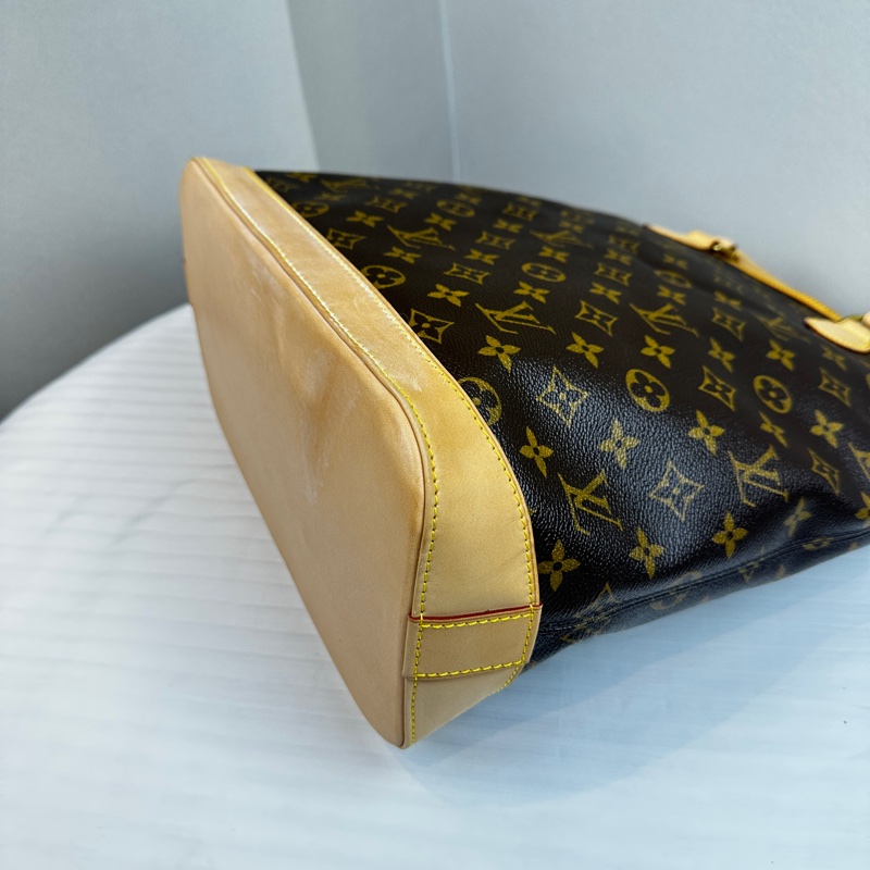 路易威登/Louis Vuitton lockit老花直式手提托特包31x16x37cm-5
