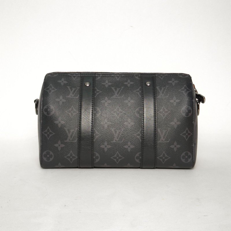 LOUIS VUITTON KEEPALLCity拼黑色牛皮/PVC晶片City肩背包-2