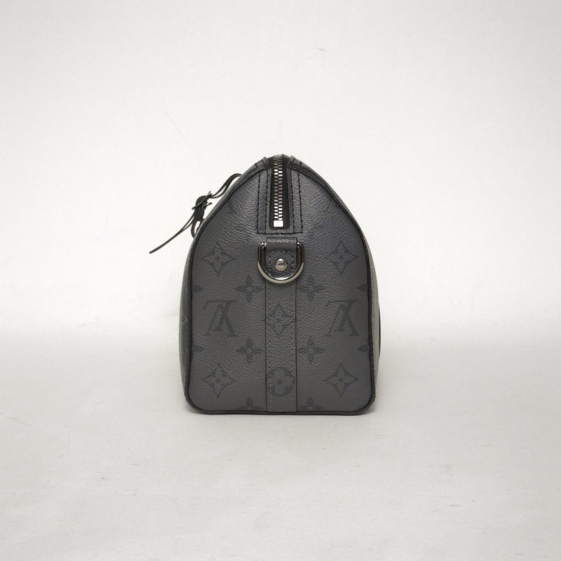 LOUIS VUITTON KEEPALLCity拼黑色牛皮/PVC晶片City肩背包-3