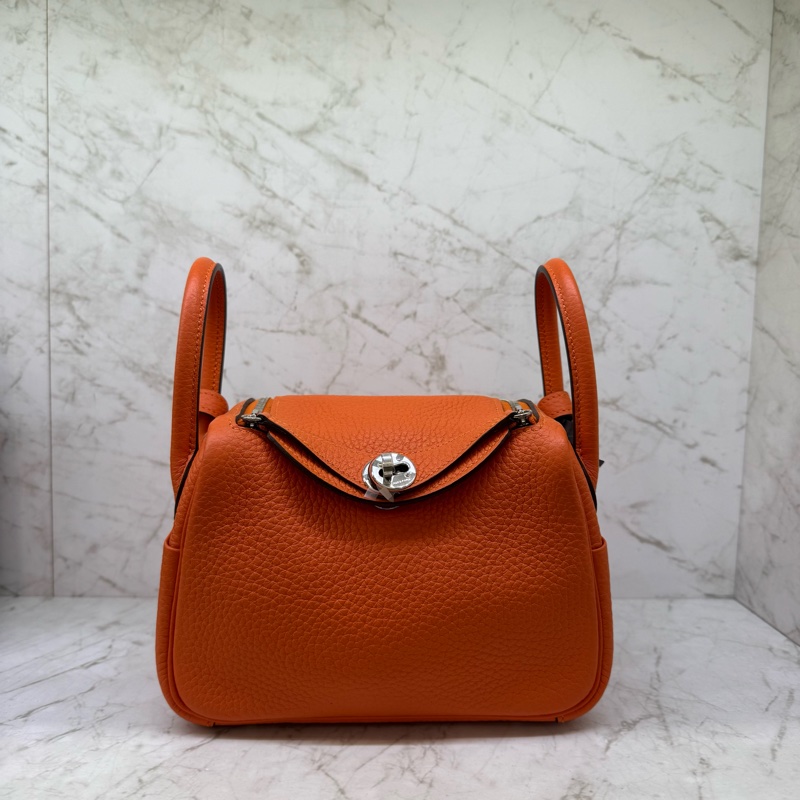 HERMES MINI LINDY 橘銀Z-0
