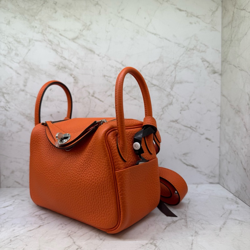 HERMES MINI LINDY 橘銀Z-2