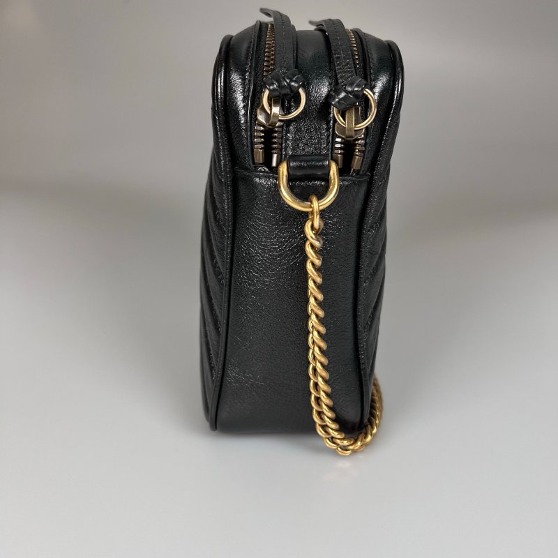 GUCCI 550156  黑Marmont直立相機包-2