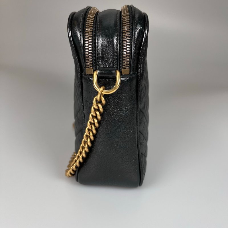 GUCCI 550156  黑Marmont直立相機包-3