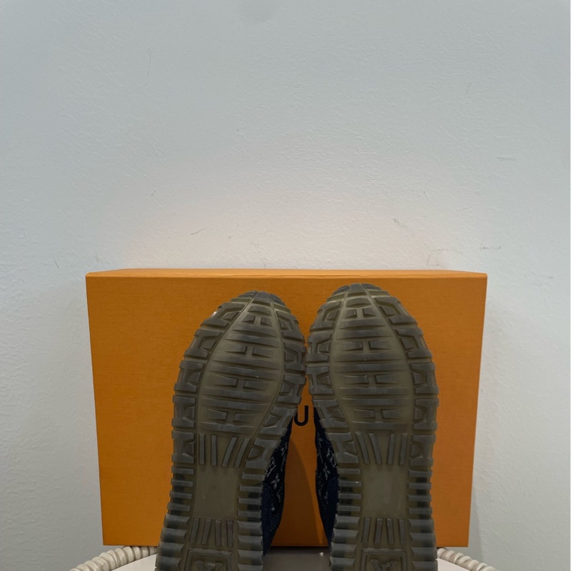 LV/路易威登 牛仔丹寧Runaway運動鞋 經典老花藍色 尺碼：37.5-6