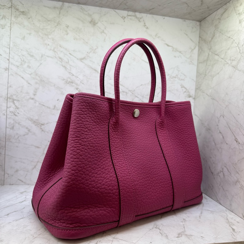 HERMES GARDEN PARTY30政粉色銀/框P-1